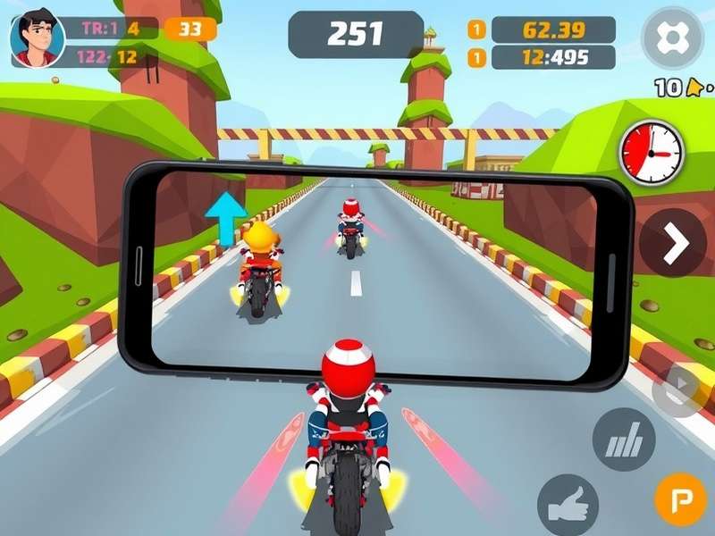Papri Turbo Dash gameplay screenshot showing racing action